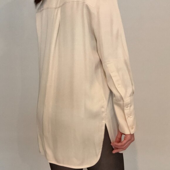 MANGO oversized satin shirt, size XS - Picture 5 of 9